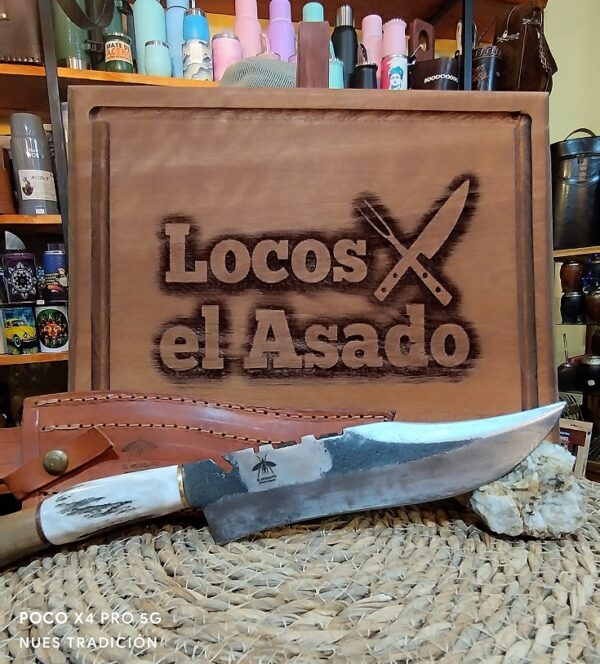 Cuchillo con Hoja de Disco de Arado, Muy Resistente al Desgaste y Filo Perdurable, de 12 cm de Hoja